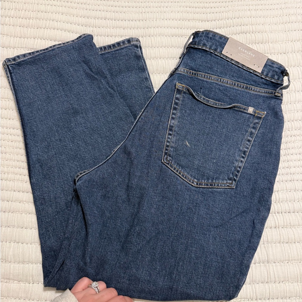 NWT Everlane Straight Jeans in Deep Blue